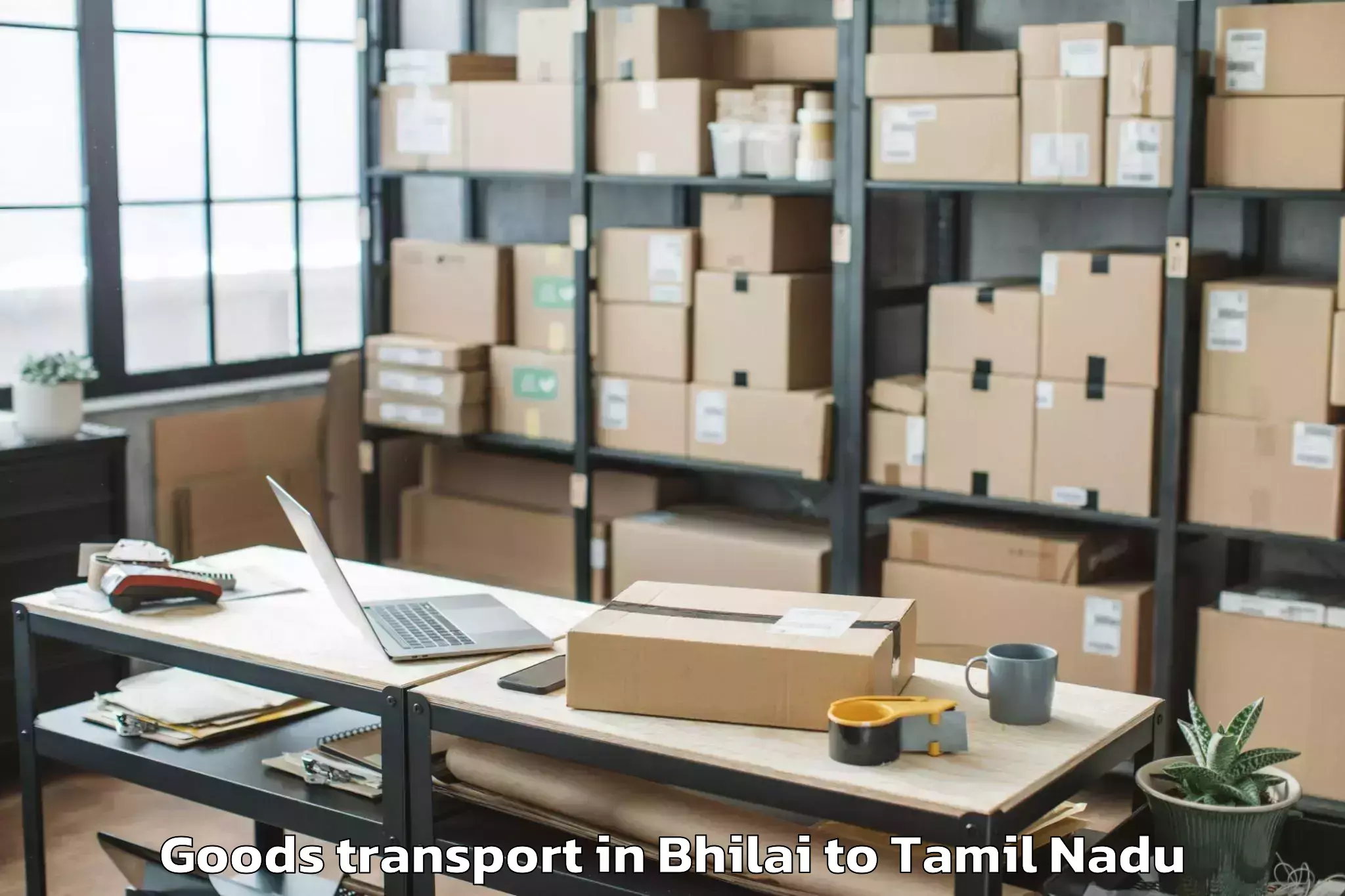 Affordable Bhilai to Elur Goods Transport